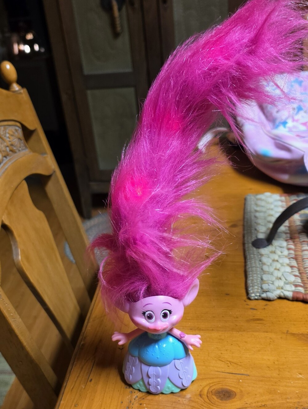 Hasbro Dreamworks Hair In The Air Poppy Interactive Doll.